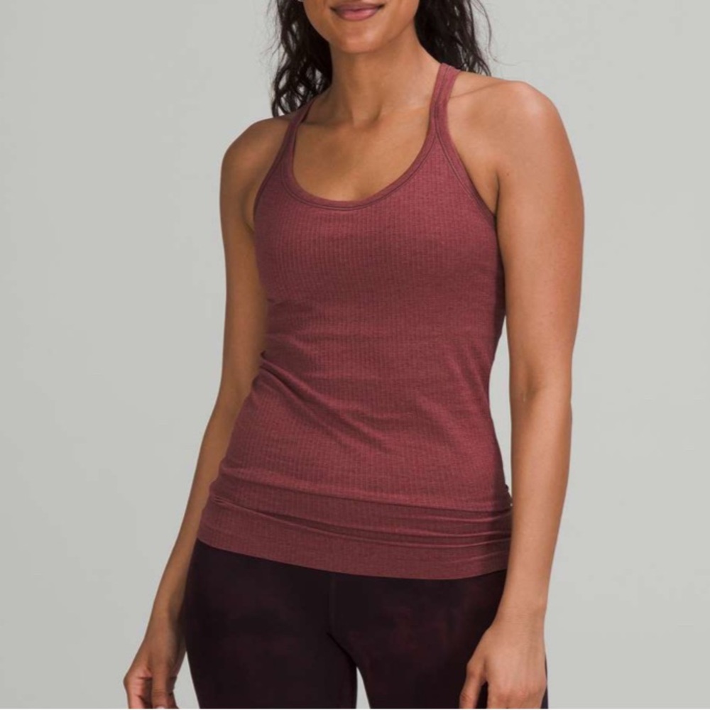 Lululemon Ebb to Street Tank Top Smoky Red